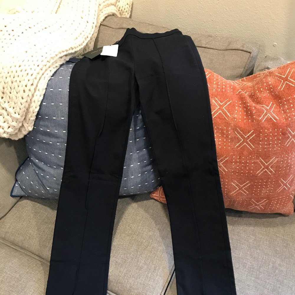 Zara Navy Tuxedo Work Pant